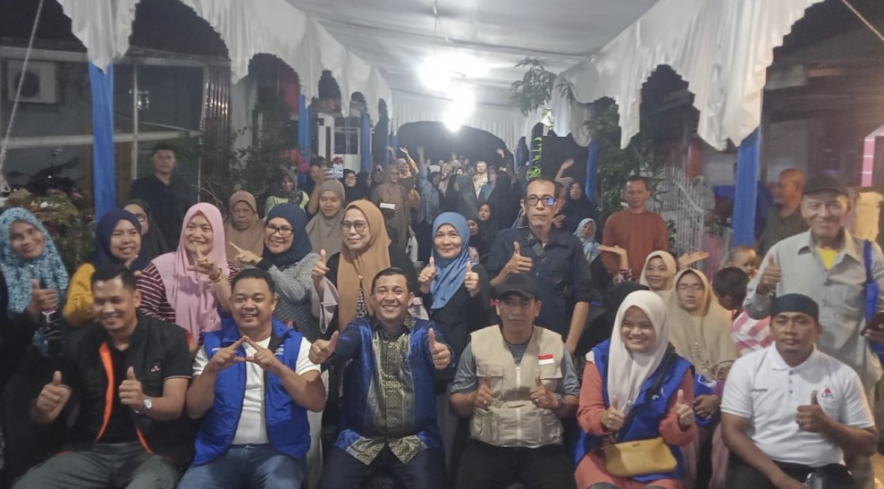 Reses di Perumahan Pesona Asri Beringin, Anggota DPRD Riau Sumardany Tampung Aspirasi Warga