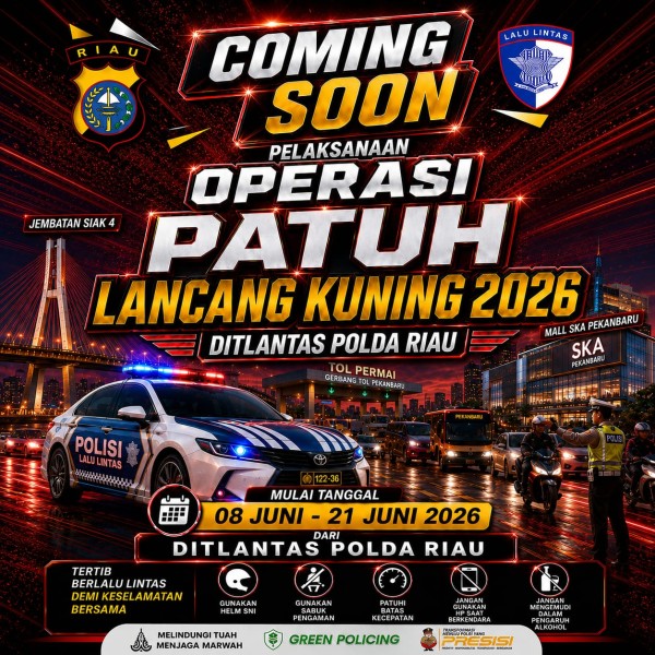 Operasi Patuh Lancang Kuning 2026 Digelar di Riau, Ini 10 Pelanggaran yang Ditindak