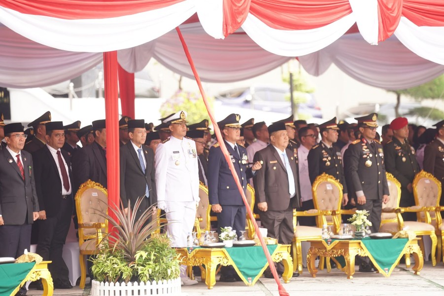 HUT ke-81 TNI Diperingati Sederhana di Riau, Plt Gubri: Sinergi TNI-Pemprov Harus Lanjut