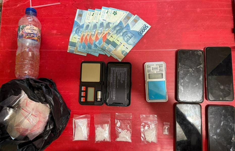 Polsek Singingi Hilir Bongkar Peredaran Sabu di Kuansing, Empat Pelaku Ditangkap