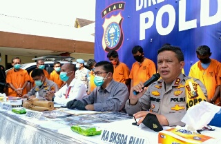 Merusak Lingkungan, 10 Pelaku Usaha Galian C Ilegal Diamankan Tim Ditkrimsus Polda Riau