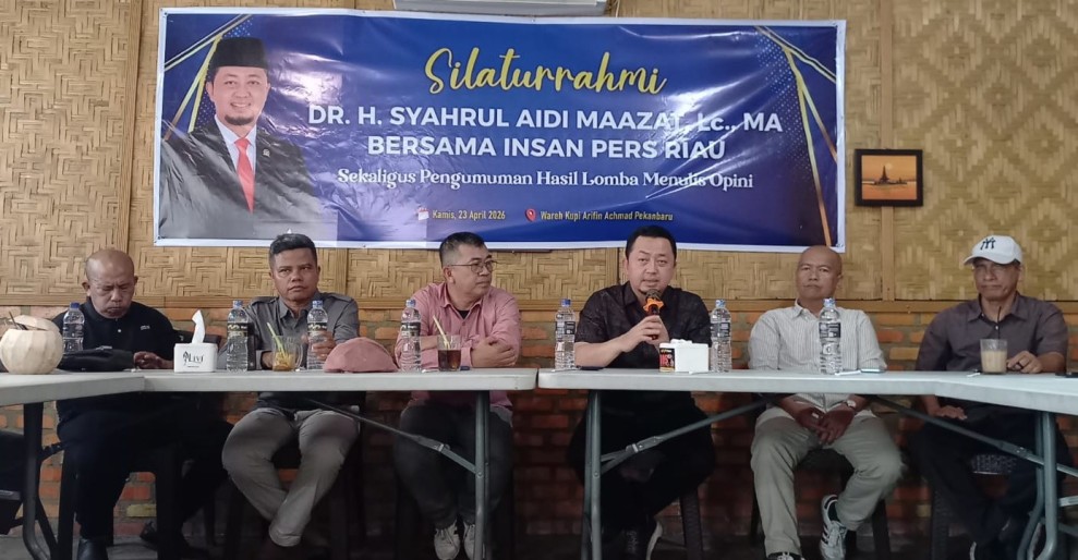 Bersempena Umumkam Pemenang Lomba Menulis Opini, Syahrul Aidi Serap Aspirasi 5 Asosiasi Media dan Wartawan Riau