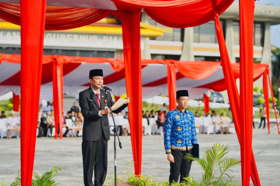 Pj Sekdaprov Indra Jadi Irup Harkitnas Tahun Di Halaman Kantor Gubri