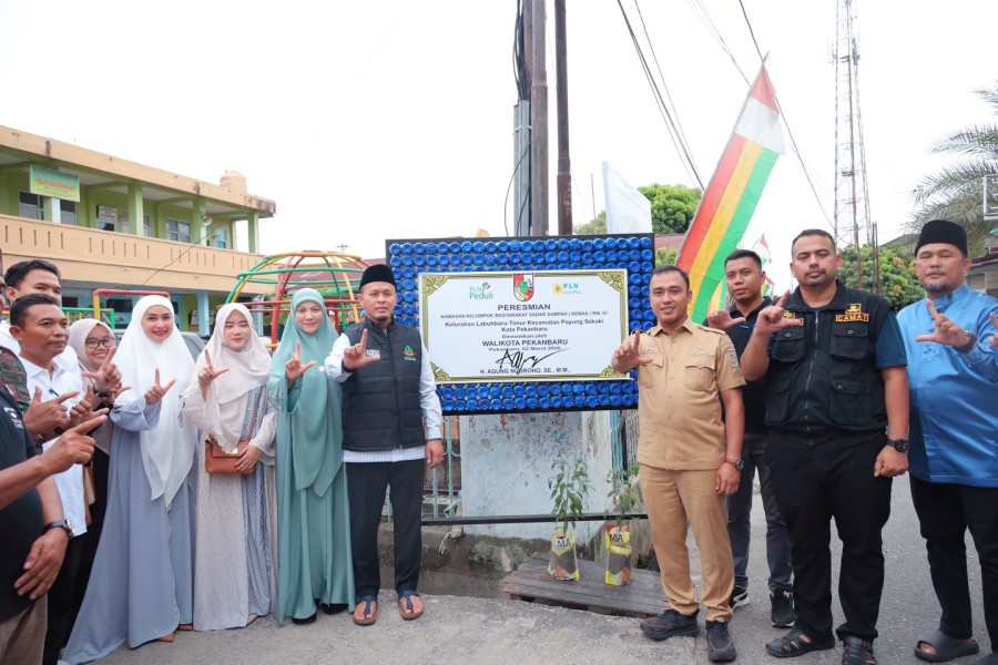 Olah Sampah Jadi Produk Bernilai, Wako Pekanbaru Agung Resmikan Kemas di Payung Sekaki