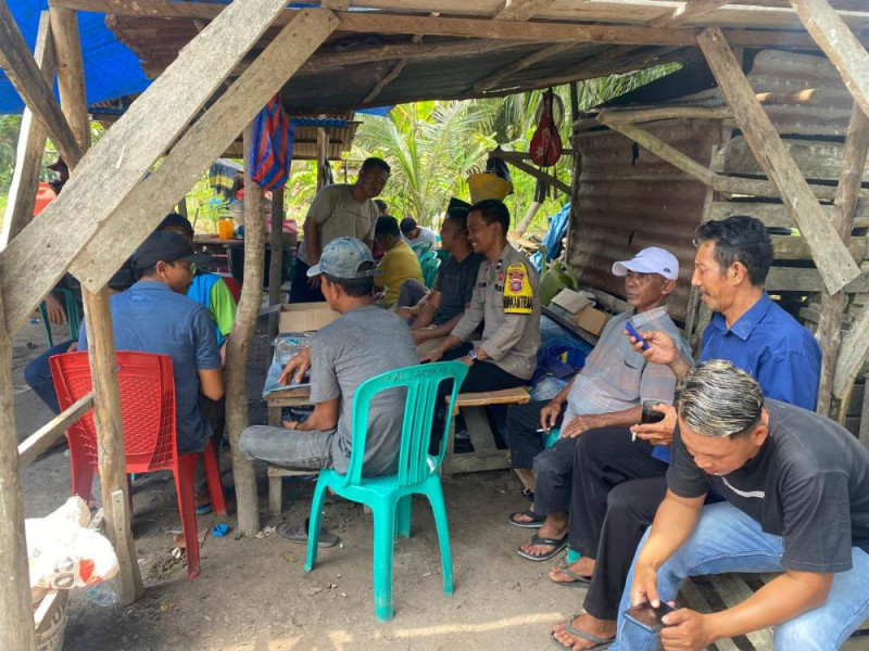 Polsek Bunga Raya Sampaikan Pesan Pilkada Damai 2024