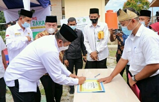 Pertama Di Riau, Program Kampung Zakat Bungaraya di Luncurkan