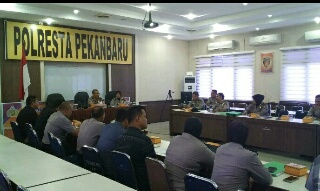 Tim Supervisi Operasi Bina Kusuma Siak 2017 Polda Riau Kunjungi Polresta Pekanbaru 