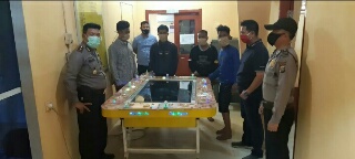 Sedang Asik Bermain Judi Tembak Ikan, Tiga Orang & Satu Orang Pengelola Diamankan Polres Siak