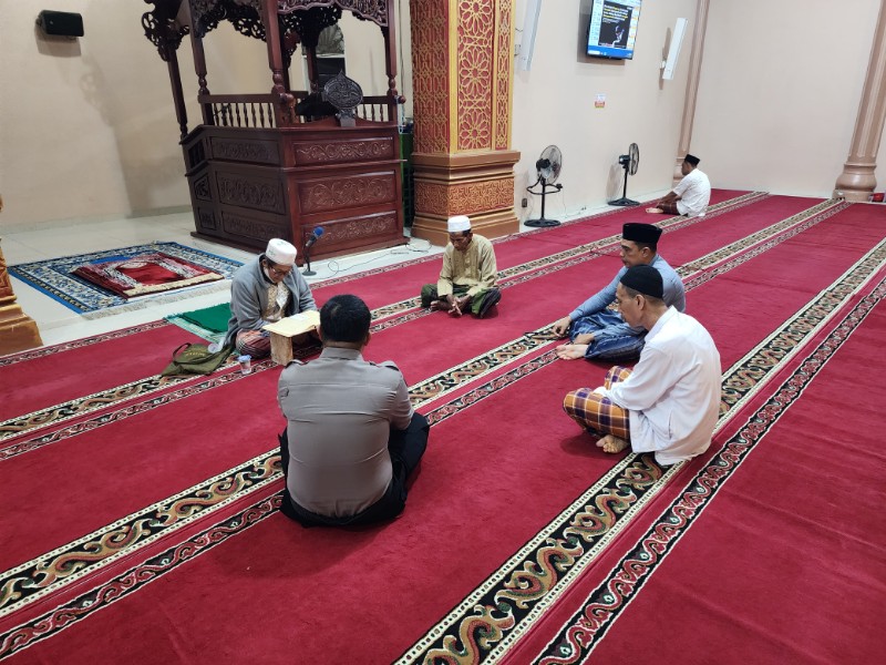 Polsek Kabun Ajak Jamaah Masjid Al Fajar Sukseskan Pilkada 2024