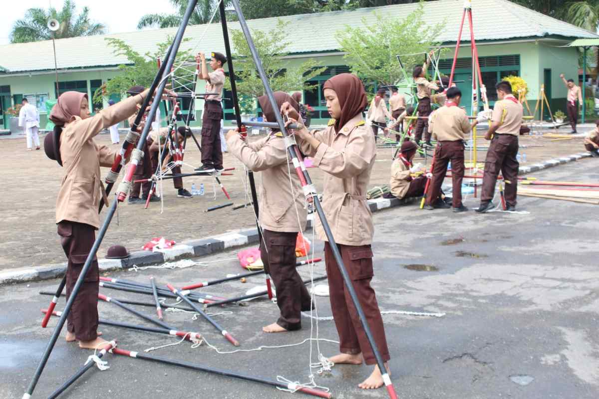 HUT Pramuka, Kodim 0314/Inhil Gelar Perlombaan Pionir dan Karikatur