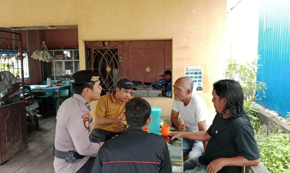 Polsek Tempuling Sambangi Warga Ciptakan Pilkada Damai 2024