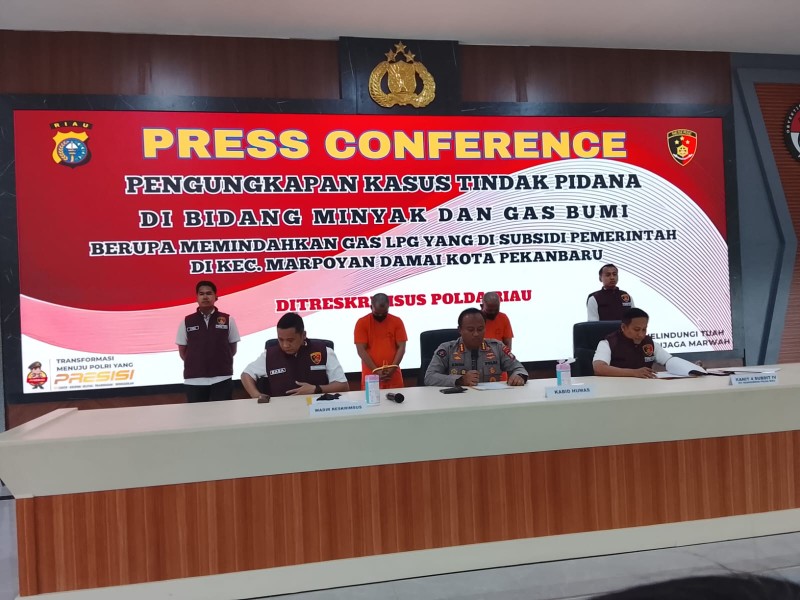 Ungkap Gas Oplosan di Pekanbaru, Polda Riau Tetapkan Dua Orang Tersangka