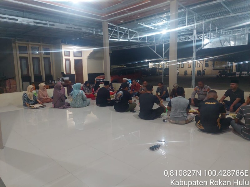 Polsek Rambah Samo Sampaikan Pesan Pilkada Damai 2024