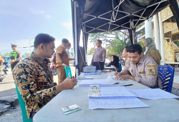Bapenda Pekanbaru Gelar Razia, Sejumlah Kendaraan Nunggak Pajak Terjaring