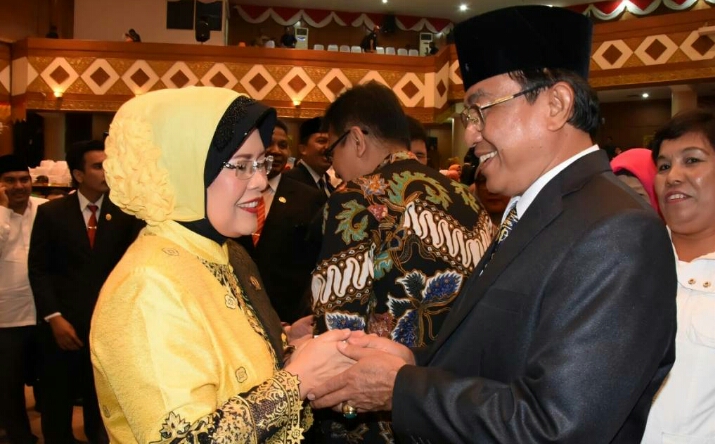 Bupati dan Wabup Inhil Hadiri Pelantikan Septina