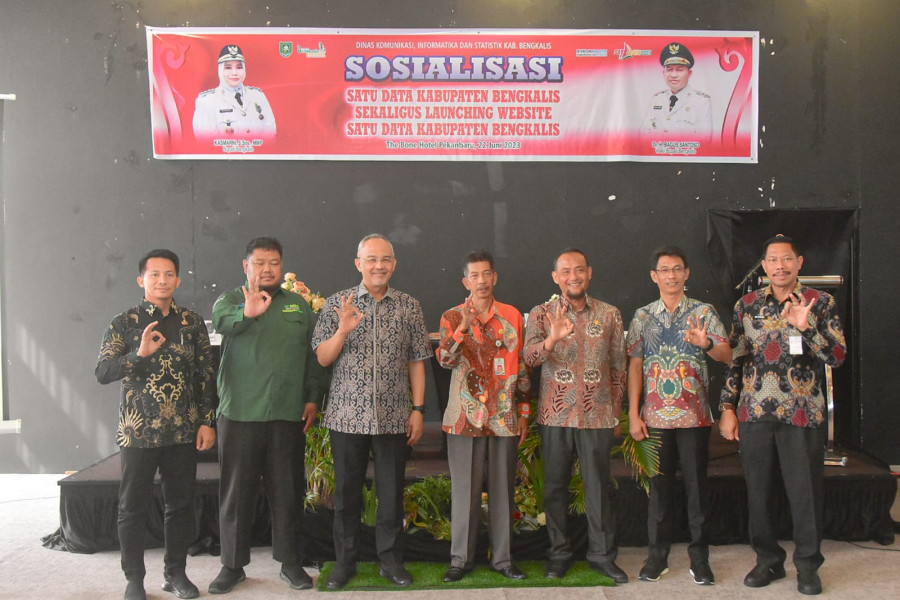 Diikuti Operator Perangkat Daerah, Diskominfotik Bengkalis Taja Sosialisasi dan Launching Website
