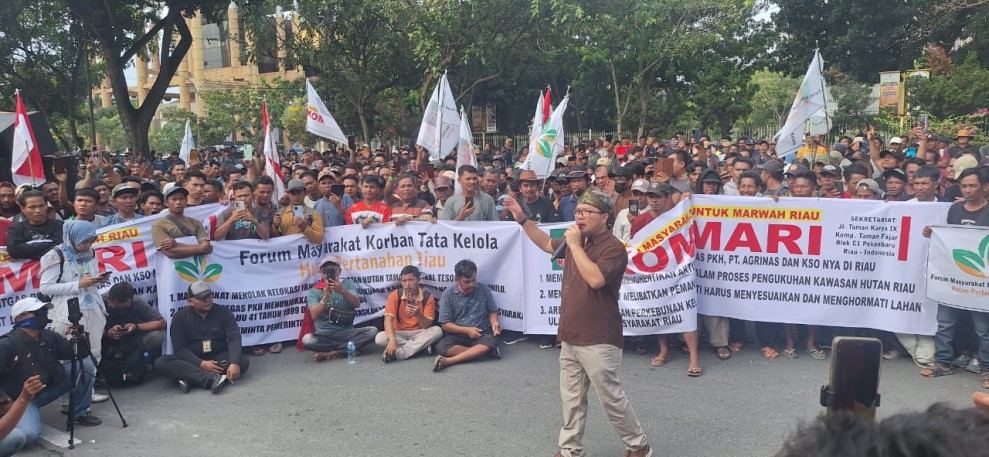 Mediasi Masa Aksi dengan Satgas PKH Persoalan Kawasan Hutan Tak Ada Kesepakatan