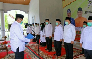 Alfedri Lantik Kepengurusan LPTQ Kab Siak Periode 2021-2026