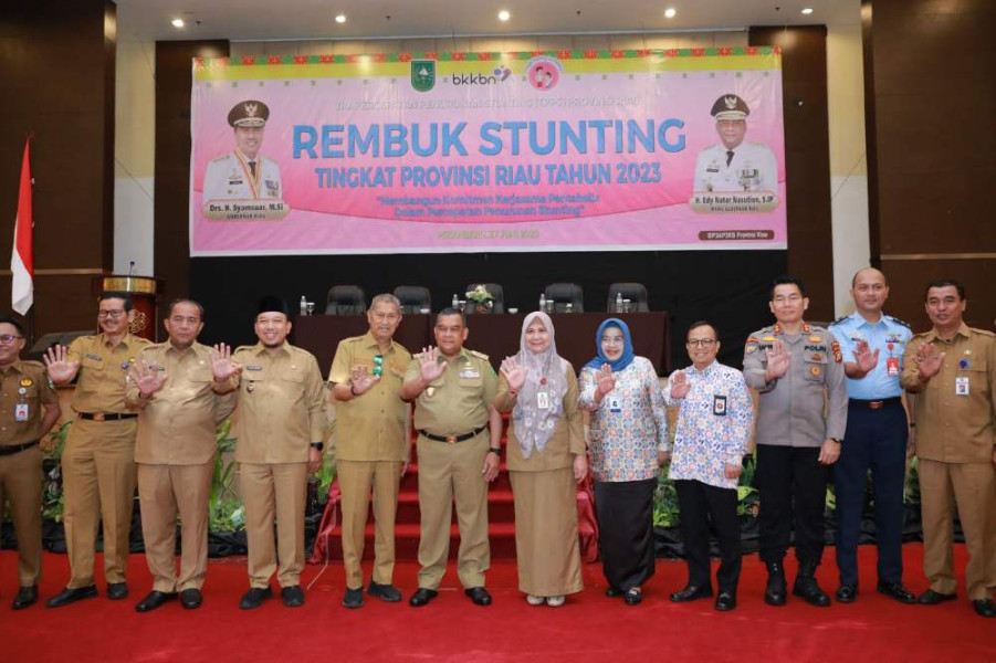 Wabup Siak Husni Merza Hadiri Rembuk Stunting Tingkat Provinsi