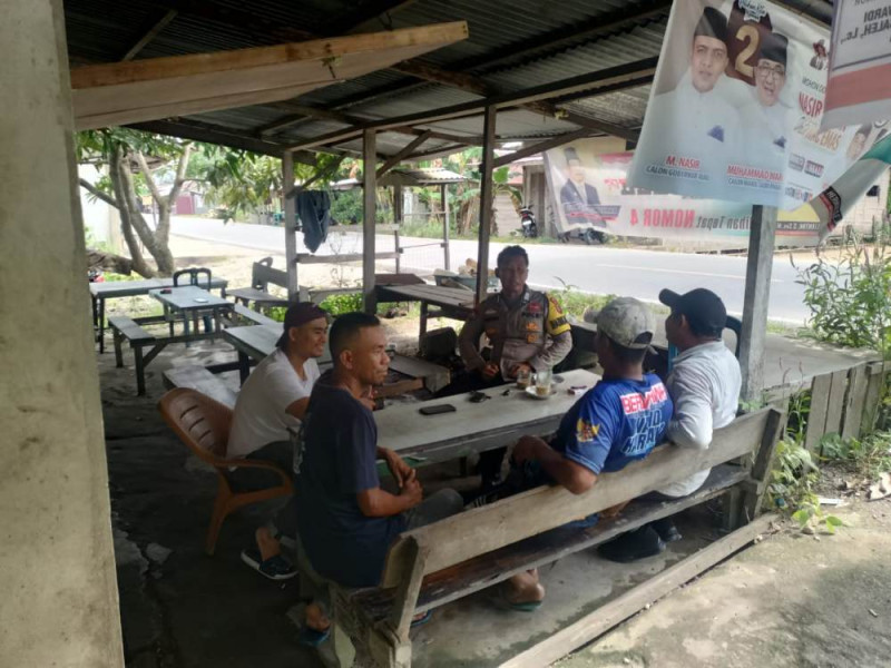 Situasi Politik Semakin Memanas, Polsek Tempuling Terus Sambangi Warga Ciptakan Pilkada Damai