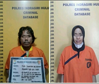 Polres Inhu Amankan Pengedar Sabu Saat Nunggu Pembeli di RTH