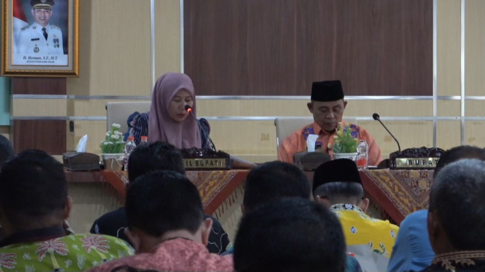 Bupati dan Wabup Inhil Pimpin Rapat Evaluasi Fisik dan Keuangan