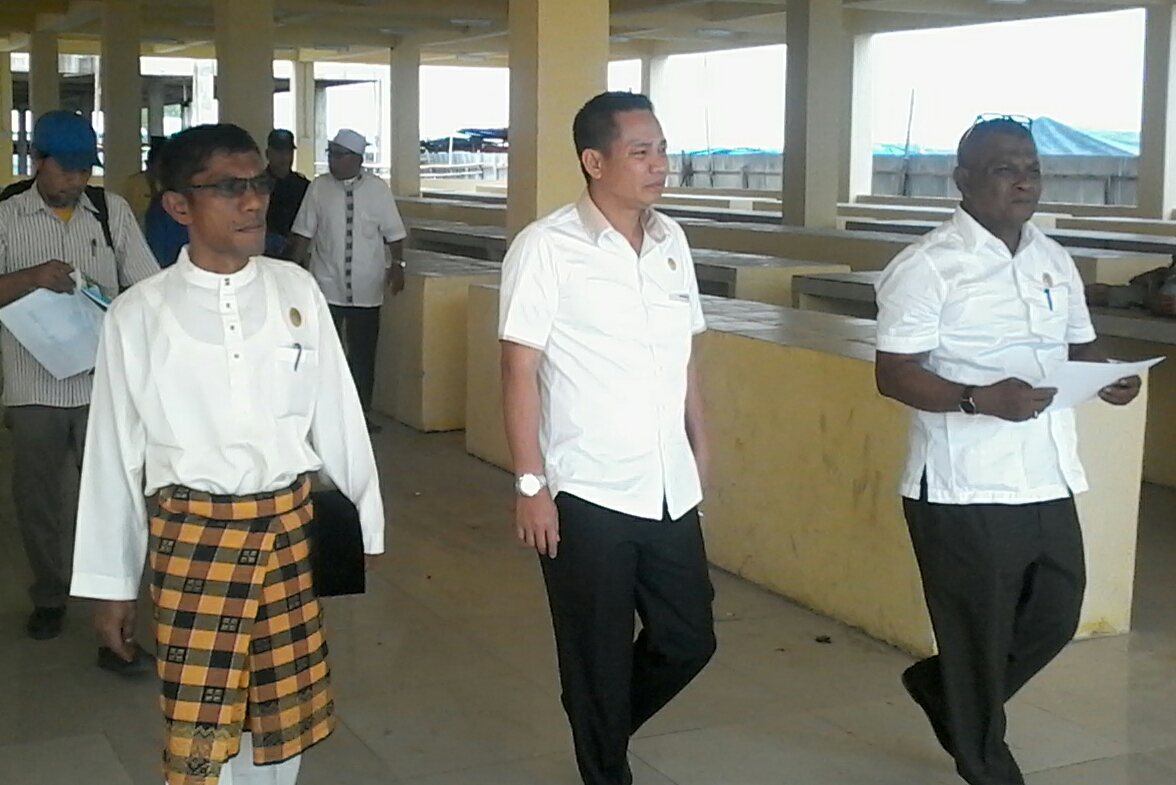 Ketua DPRD Siak Tinjau Proyek Pembangunan Pasar Sei Apit