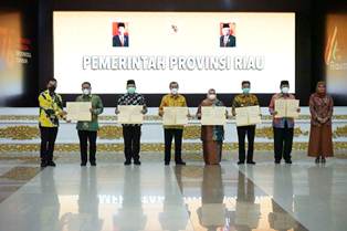 Terkait Pengelolaan PI 10% pada Blok Rokan, Wabup Siak Teken MoU dengan Pemda Riau