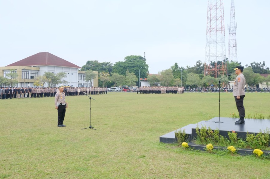 Polda Riau Gelar Apel Kesiapsiagaan Mayday 2025
