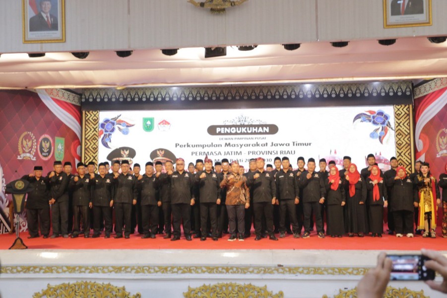 PERMASA Jatim Provinsi Riau Resmi Dikukuhkan, Gubri Wahid Ajak Bersinergi Majukan Bumi Lancang Kuning
