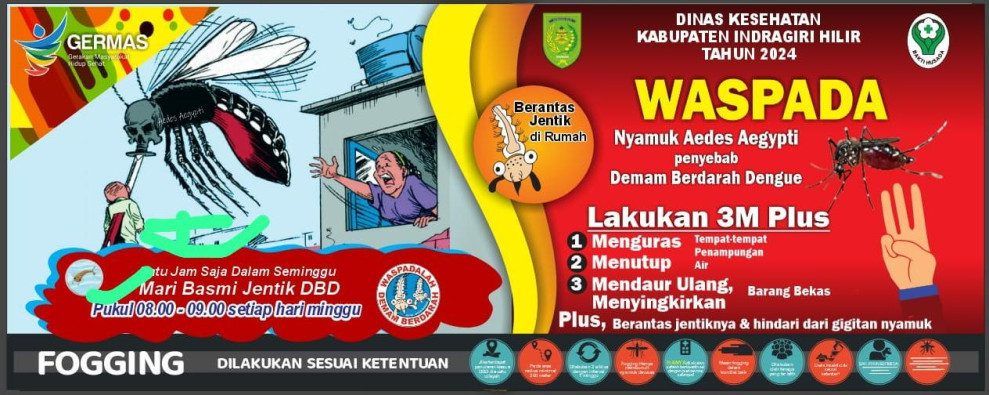 Masyarakat Inhil Diajak Terapkan 3M Plus Cegah DBD