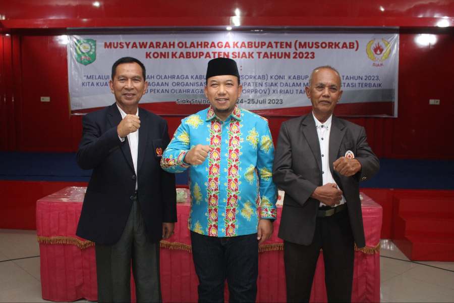 Husni Merza Buka Musorkab Koni Kabupaten  Siak