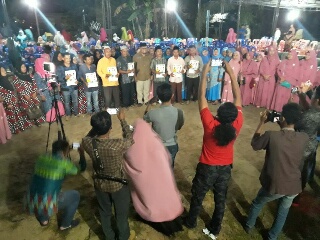 Waw Dukungan Masyarakat Makin Menggurita, 7 Desa di Rengat Barat Teken Kontrak Politik LE 