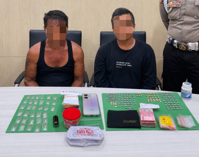 Dua Bandar Narkoba di Kampung Dalam dan Pangeran Hidayat Diciduk, Polisi Sita Ratusan Ekstasi dan Sabu