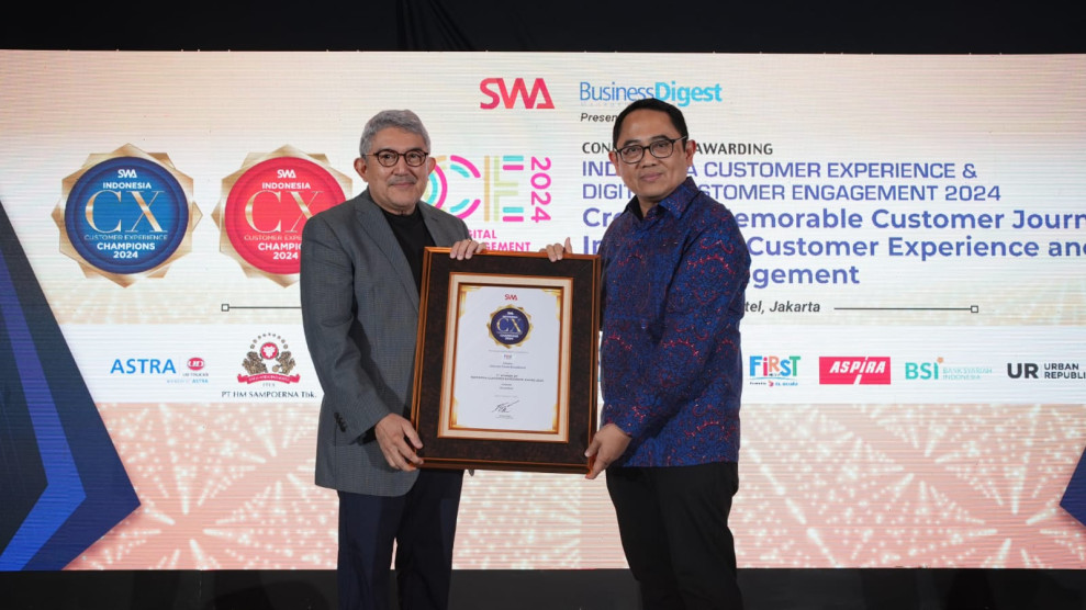 First Media Powered by XL Axiata Kembali Raih Penghargaan Indonesia Customer Experience Award 2024