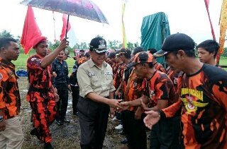 Lantik Ranting PP Se-Kecamatan Gaung, Bupati Inhil: Melihat Loreng, Ingat Lima Tahun Jadi Pengurus