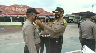 Tindaklanjuti Percepatan Penanganan Covid-19, Propam Polda Riau Lakukan Penertiban Personil