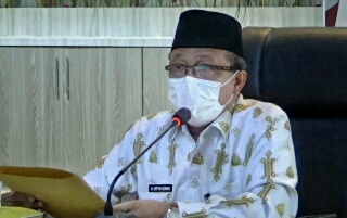 Sekda Siak Ikuti Rakor Supervisi Pencegahan Korupsi Sertifikasi Aset PSU Riau
