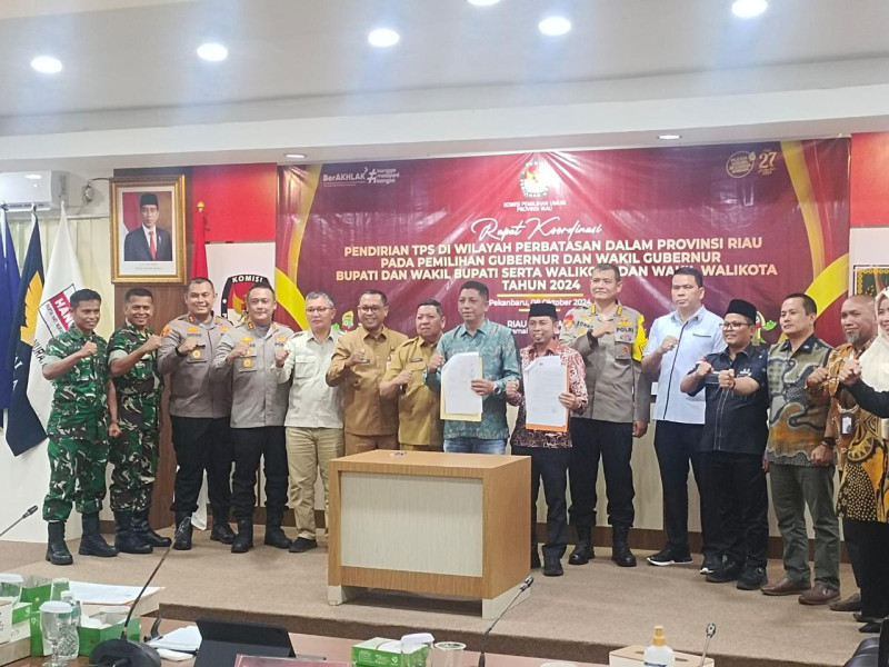 Kapolres Rohil Hadiri Rakor TPS Perbatasan Pilkada 2024