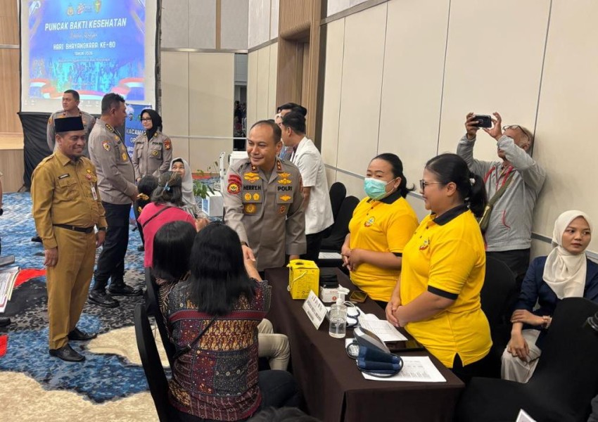 Puncak Bakti Kesehatan HUT Bhayangkara ke-80, Kapolda Riau Apresiasi Antusiasme Masyarakat