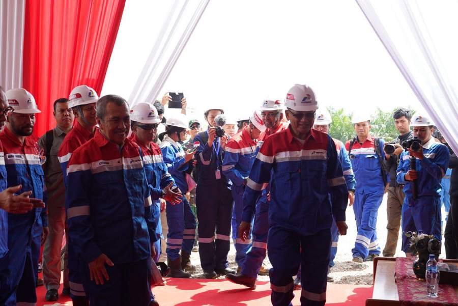 Resmikan Tajak Sumur Gulamo, Berikut Pesan Gubri Syamsuar