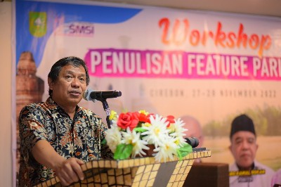 Buka Workshop Tehnik Menulis Feature Pariwisata, Waketum SMSI Pusat Apresiasi SMSI Riau