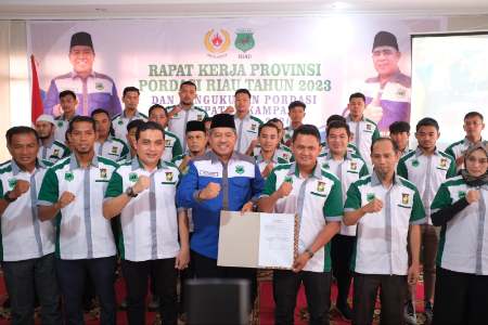 Lantik Pengurus Pengkab Pordasi Kabupaten Kampar, Alfedri Optimis Olahraga Berkuda Berkembang Pesat di Kampar