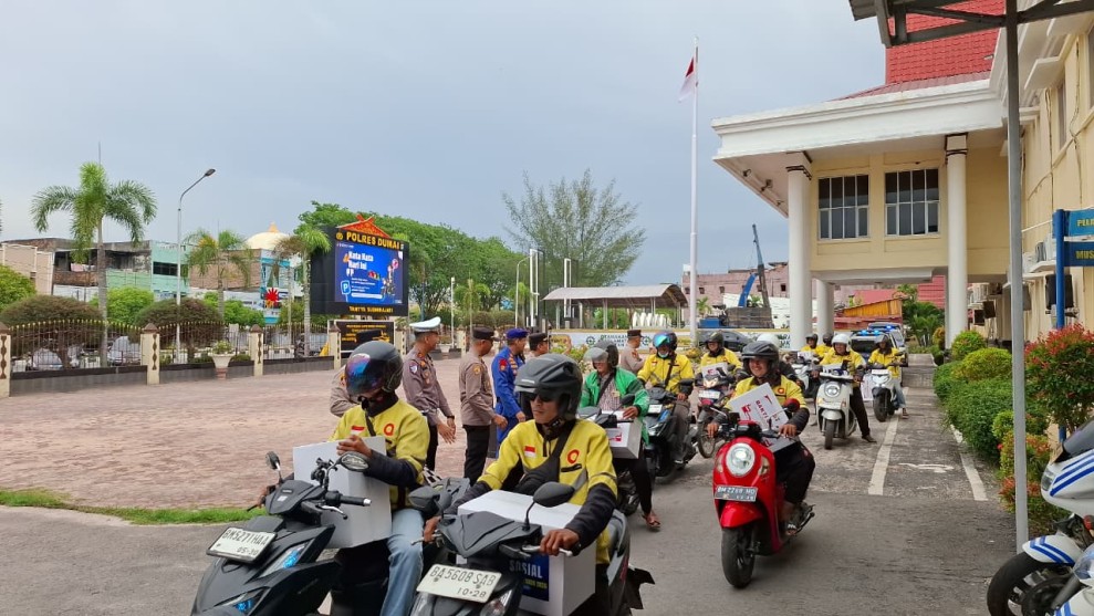 Sambut Hari Bhayangkara ke-80, Polda Riau Salurkan 593 Paket Bansos ke Masyarakat