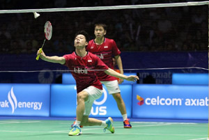 Kevin/Marcus Hadapi Ganda Cina di Laga Puncak Super Series