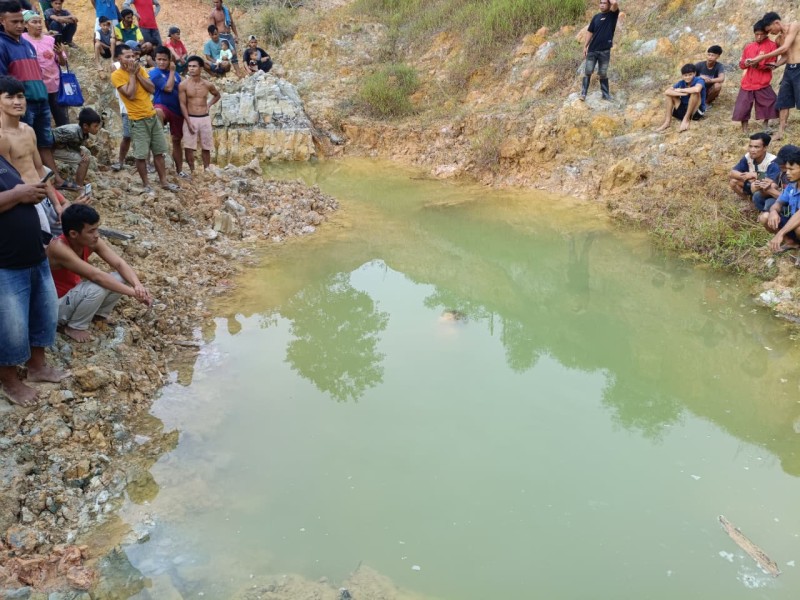 Dilaporkan Hilang, Kakak Adik Ditemukan Tewas Tenggelam di Galian C Tenayan Raya