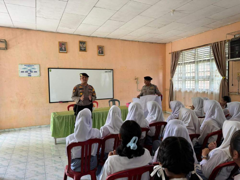 Samapta Polres Rohil Ajak Pemilih Pemula Sukseskan Pilkada 2024