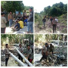 Perkebunan Karet Jadi Sasaran Razia PETI Polsek Kuantan Tengah