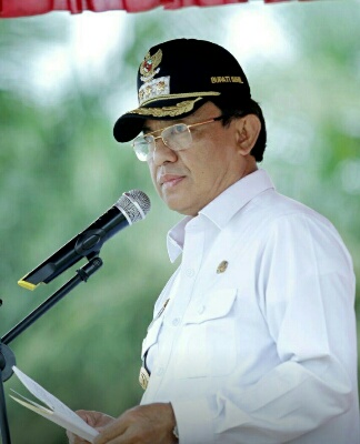 Peringati HUT Riau ke-60, Pemkab Inhil Laksanakan Upacara Disertai Tele-Conference Dengan Gubri