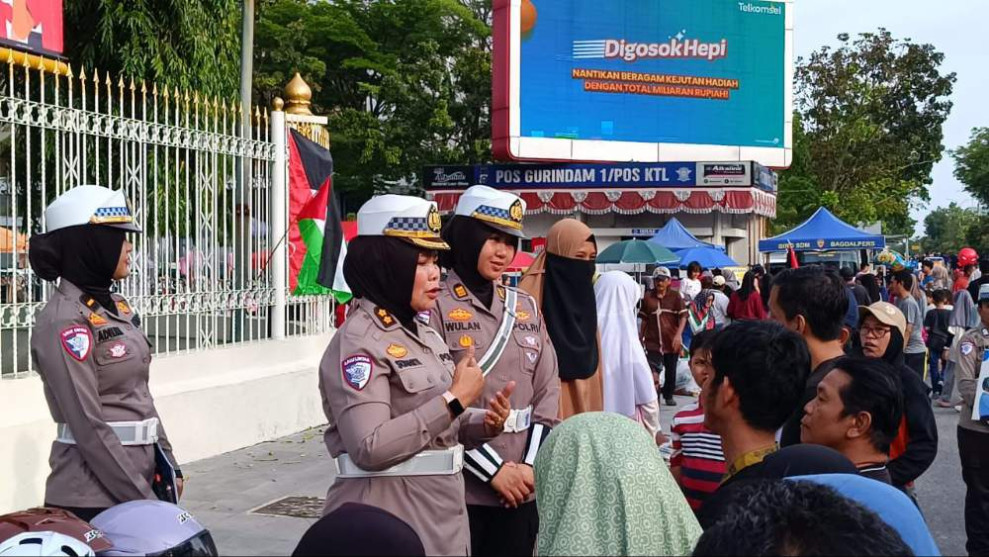 Sukseskan Nataru 2024 - 2025, Ditlantas Polda Riau Taja Kampanye Keselamatan di CFD Pekanbaru